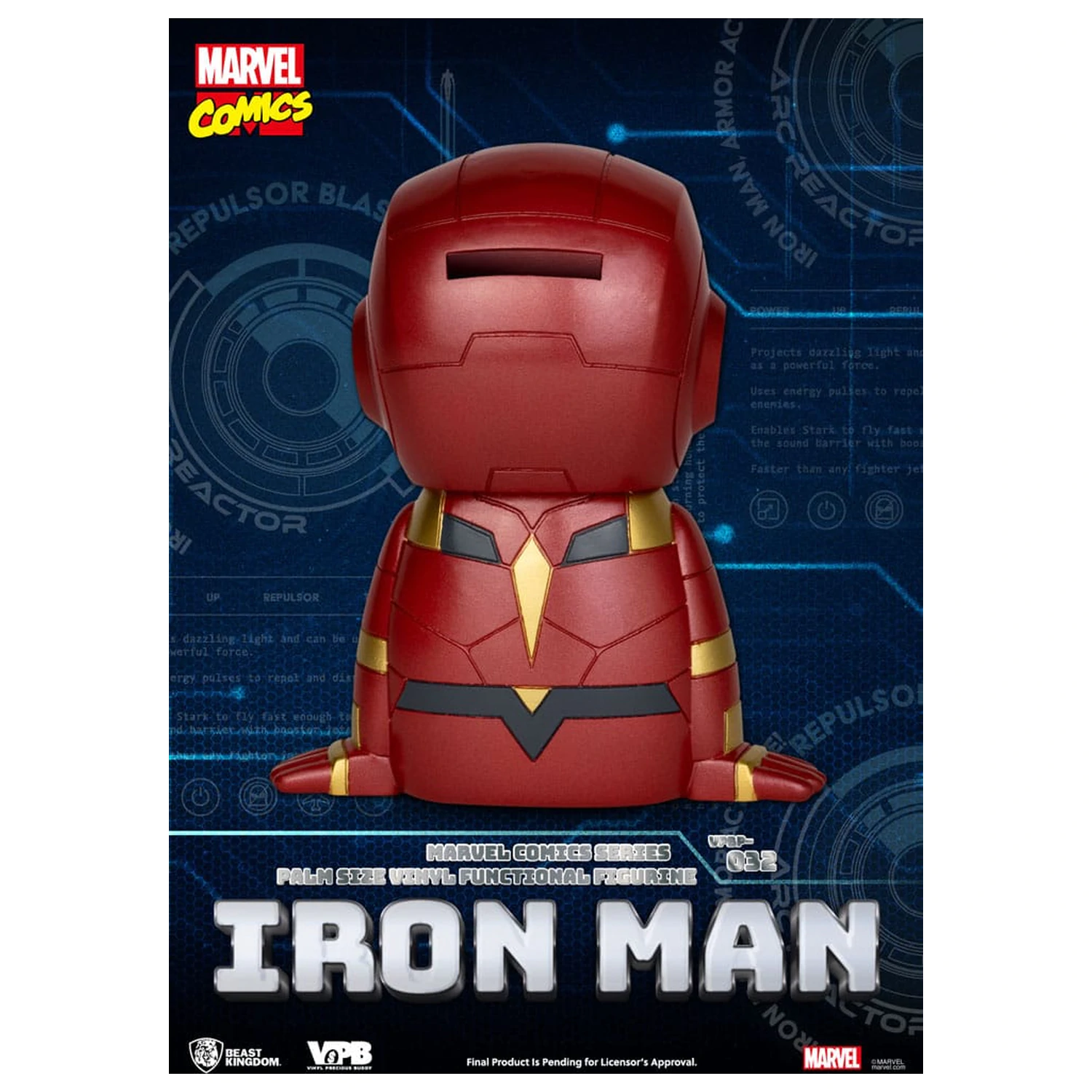 Klasyczna Skarbonka Winyl Bank Komiks Marvel Iron Man 12 cm zdjęcie produktu