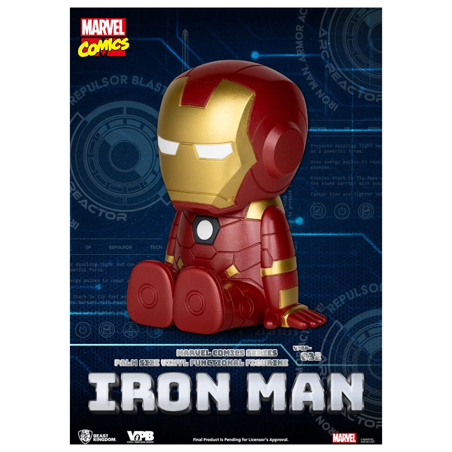 Klasyczna Skarbonka Winyl Bank Komiks Marvel Iron Man 12 cm zdjęcie produktu