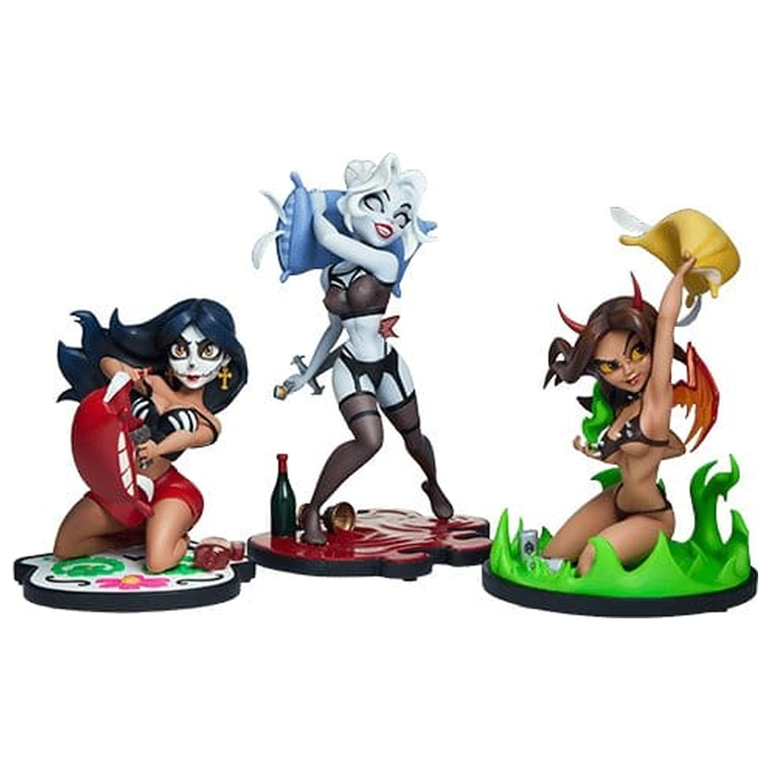 Coffin Comics Designer Statues Set Sleepover In Hell Figurki Designerów Zestaw Sleepover In Hell zdjęcie produktu