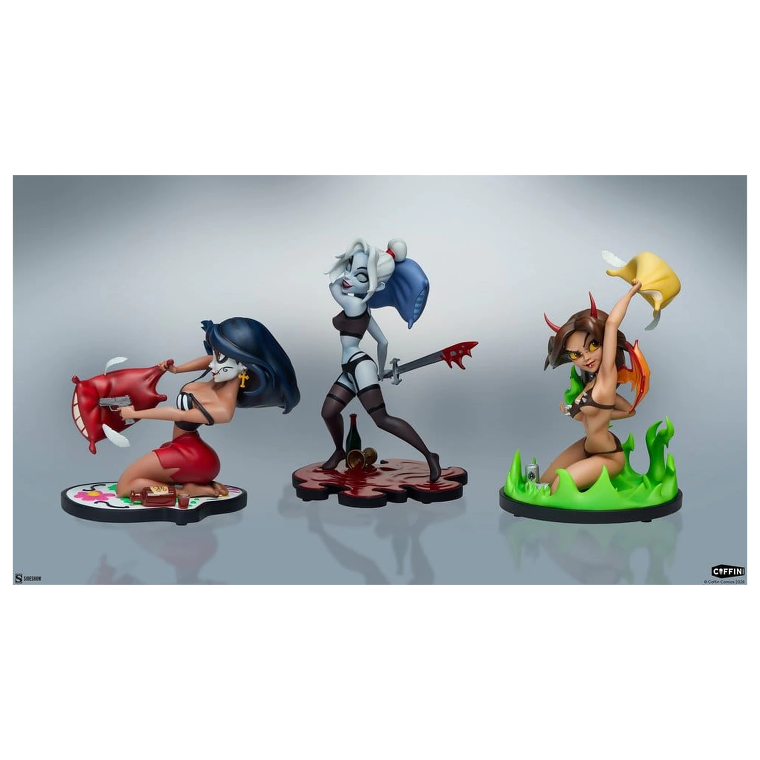 Coffin Comics Designer Statues Set Sleepover In Hell Figurki Designerów Zestaw Sleepover In Hell zdjęcie produktu