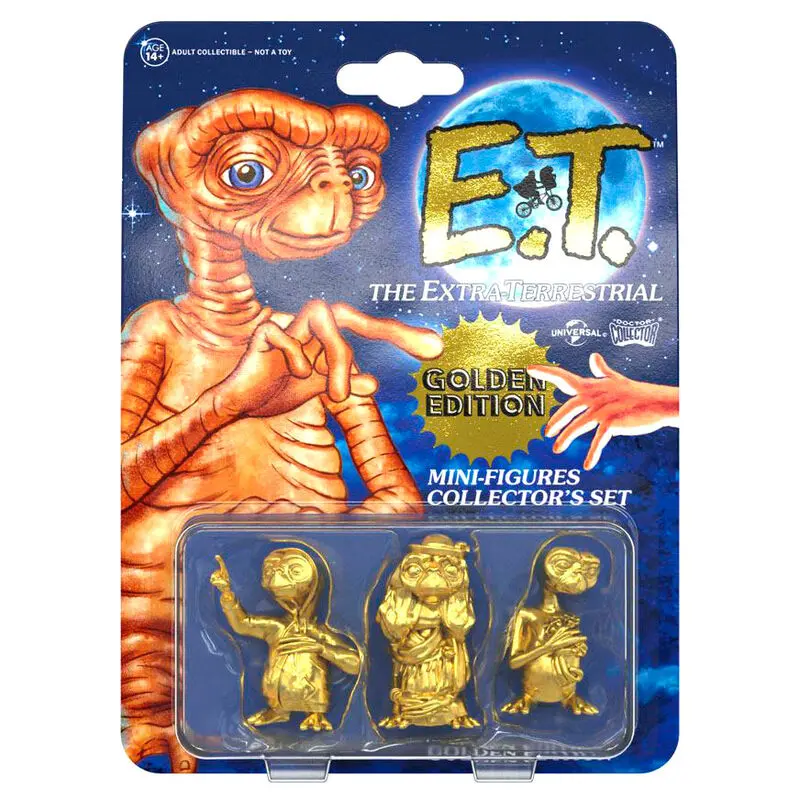 E.T. the Extra-Terrestrial Collector's Set Mini figurki zestaw 3 sztuk Golden Edition 5 cm zdjęcie produktu