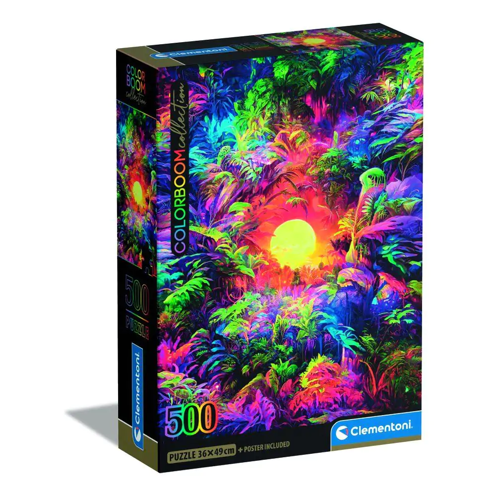 Puzzle Color Boom Psychedelic Jungle Sunrise 500 elementów zdjęcie produktu