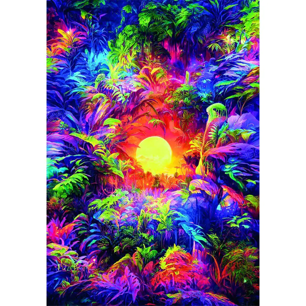 Puzzle Color Boom Psychedelic Jungle Sunrise 500 elementów zdjęcie produktu