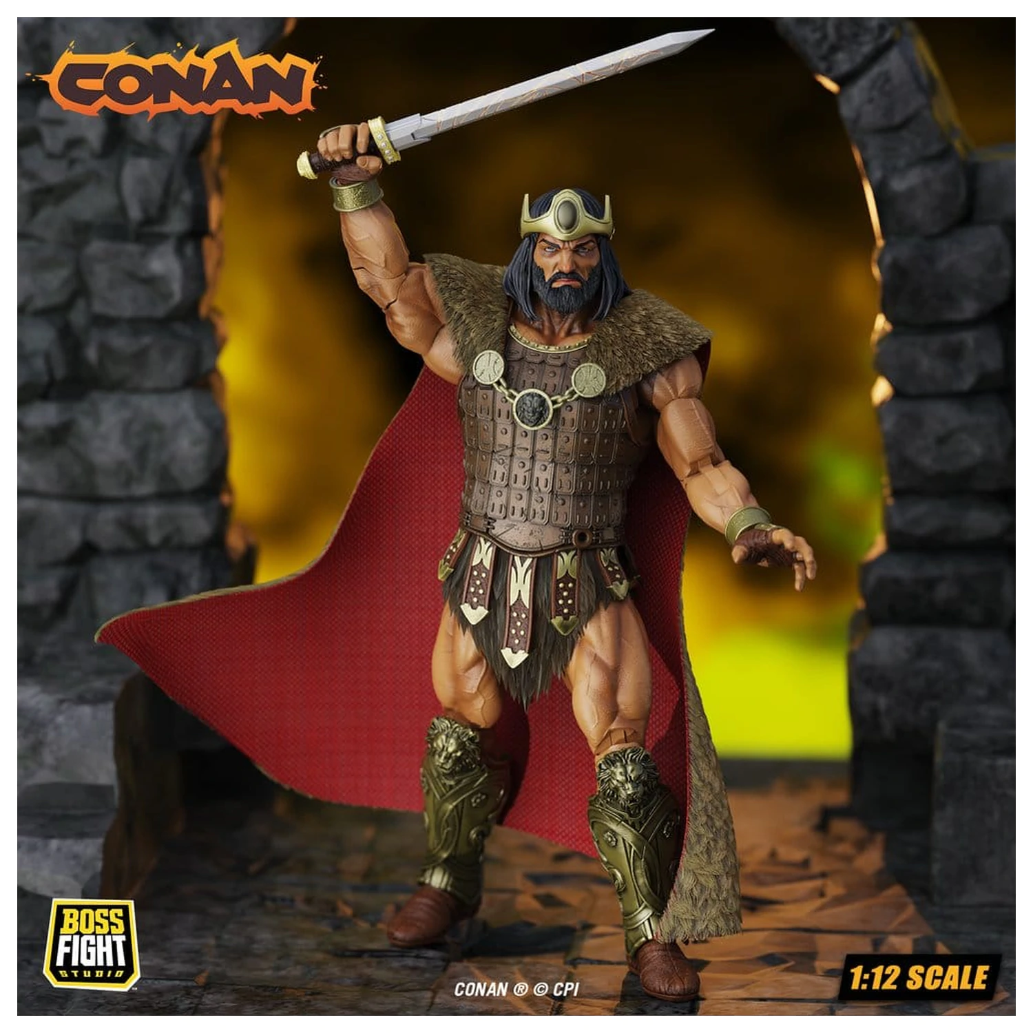 Conan Epic H.A.C.K.S. Figurka Akcji 1/12 King Conan: Ruler of Aquilonia zdjęcie produktu