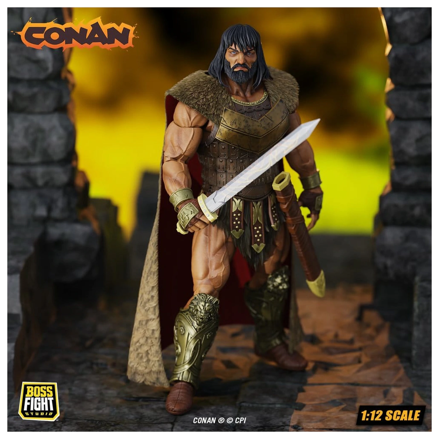 Conan Epic H.A.C.K.S. Figurka Akcji 1/12 King Conan: Ruler of Aquilonia zdjęcie produktu