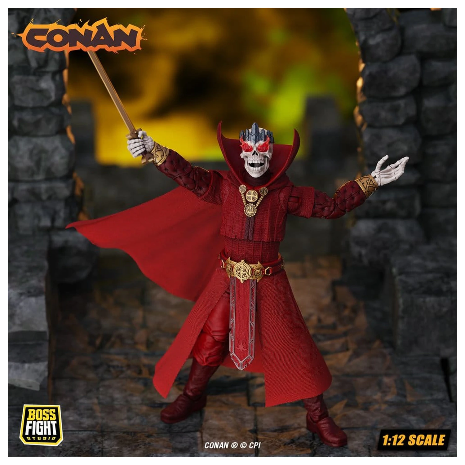 Conan Epic H.A.C.K.S. figurka akcji 1/12 Thulsa Doom: Undead Sorcerer zdjęcie produktu
