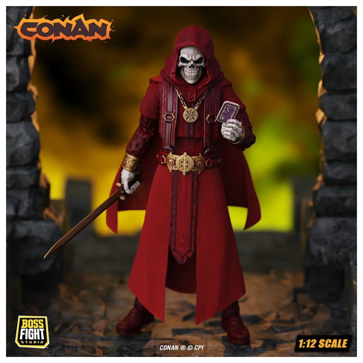 Conan Epic H.A.C.K.S. figurka akcji 1/12 Thulsa Doom: Undead Sorcerer zdjęcie produktu