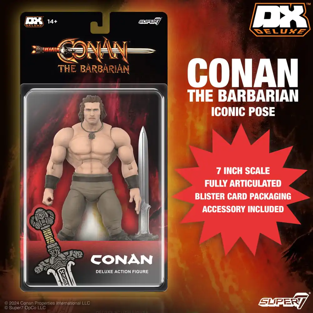 Conan Barbarzyńca 1982 Deluxe Figurka Akcji Conan Iconic Pose 18 cm zdjęcie produktu