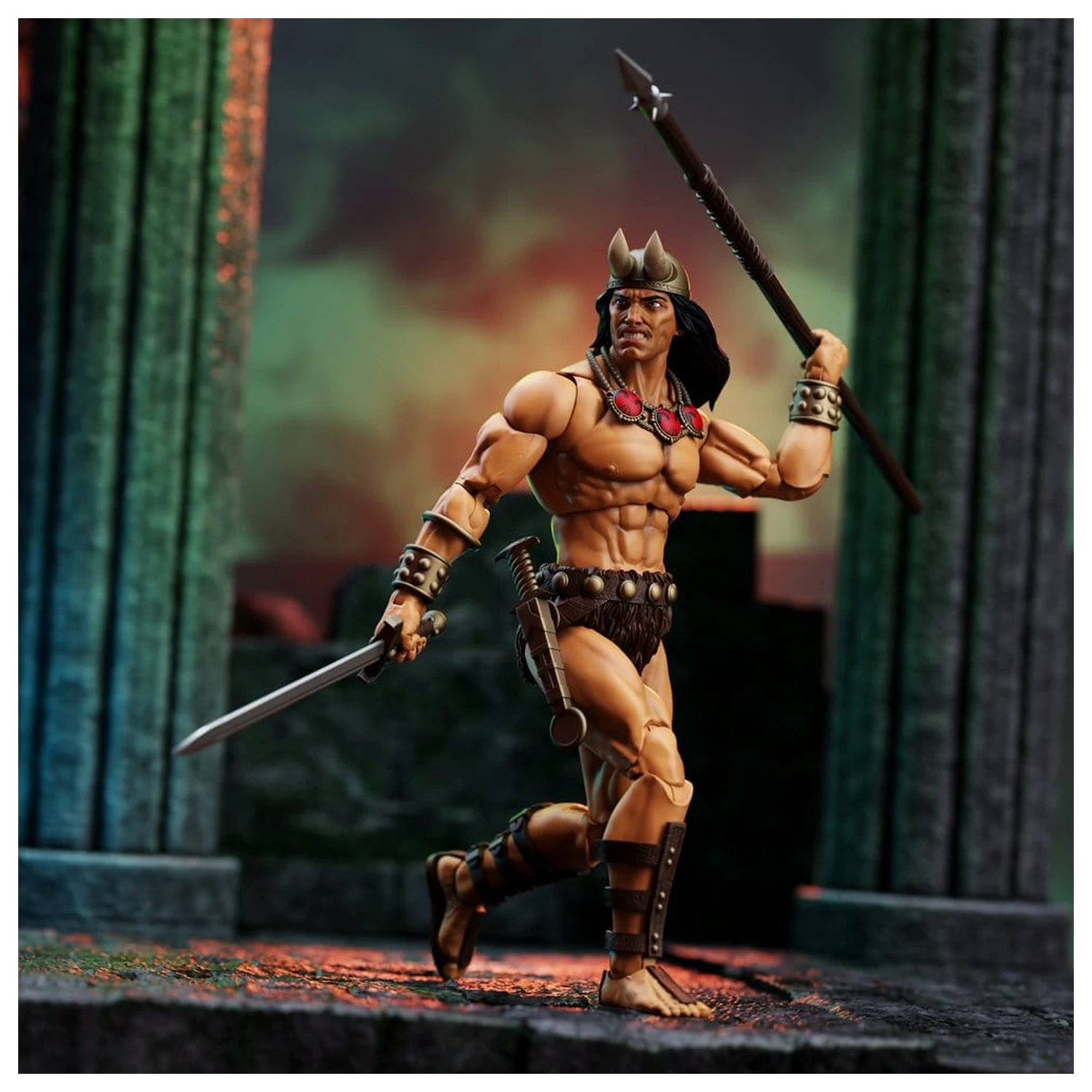 Conan the Barbarian Epic H.A.C.K.S. figurki akcji Zestaw Wieża Słonia: Young Conan i Yag Kosha zdjęcie produktu