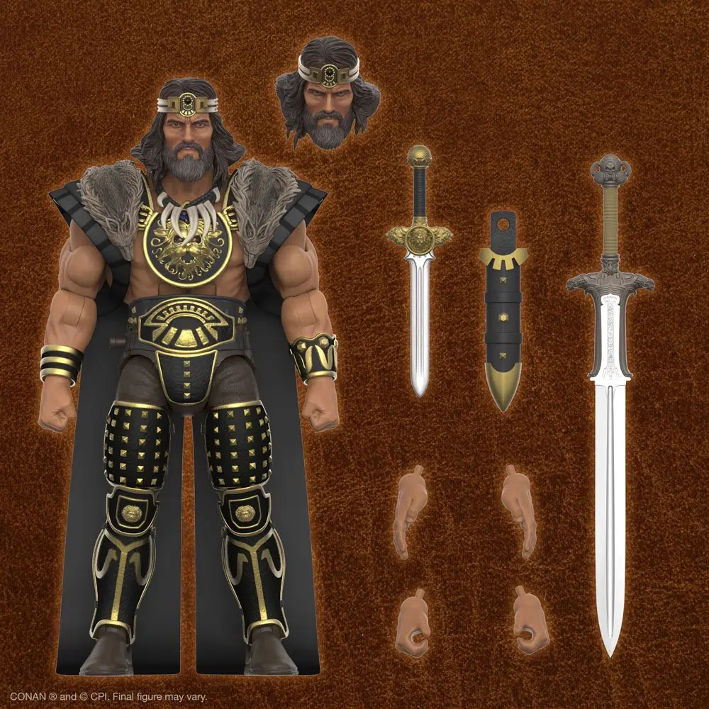 Conan Barbarzyńca Ultimates Figurka Akcji Król Conan 18 cm zdjęcie produktu