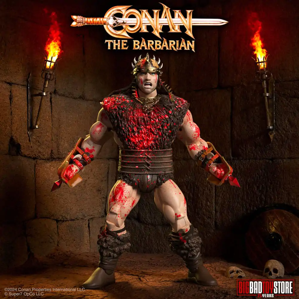 Conan the Barbarian Ultimates figurka akcji Conan Blood Soaked Pit Fighter 18 cm zdjęcie produktu