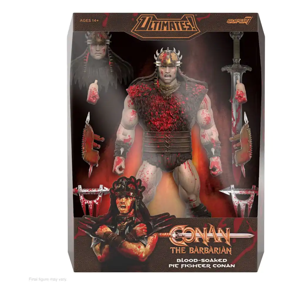 Conan the Barbarian Ultimates figurka akcji Conan Blood Soaked Pit Fighter 18 cm zdjęcie produktu
