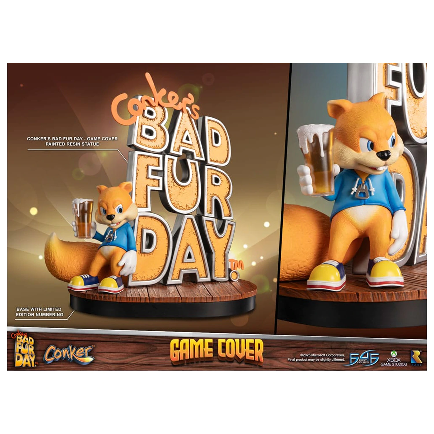 Conker's Bad Fur Day Statua Game Cover Exclusive Edition 45 cm zdjęcie produktu