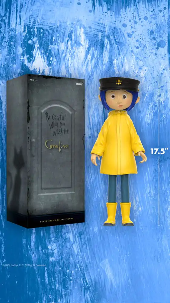 Coraline Supersize Winylowa Figurka Akcji Coraline z Kapeluszem (Button Eyes) 40 cm zdjęcie produktu