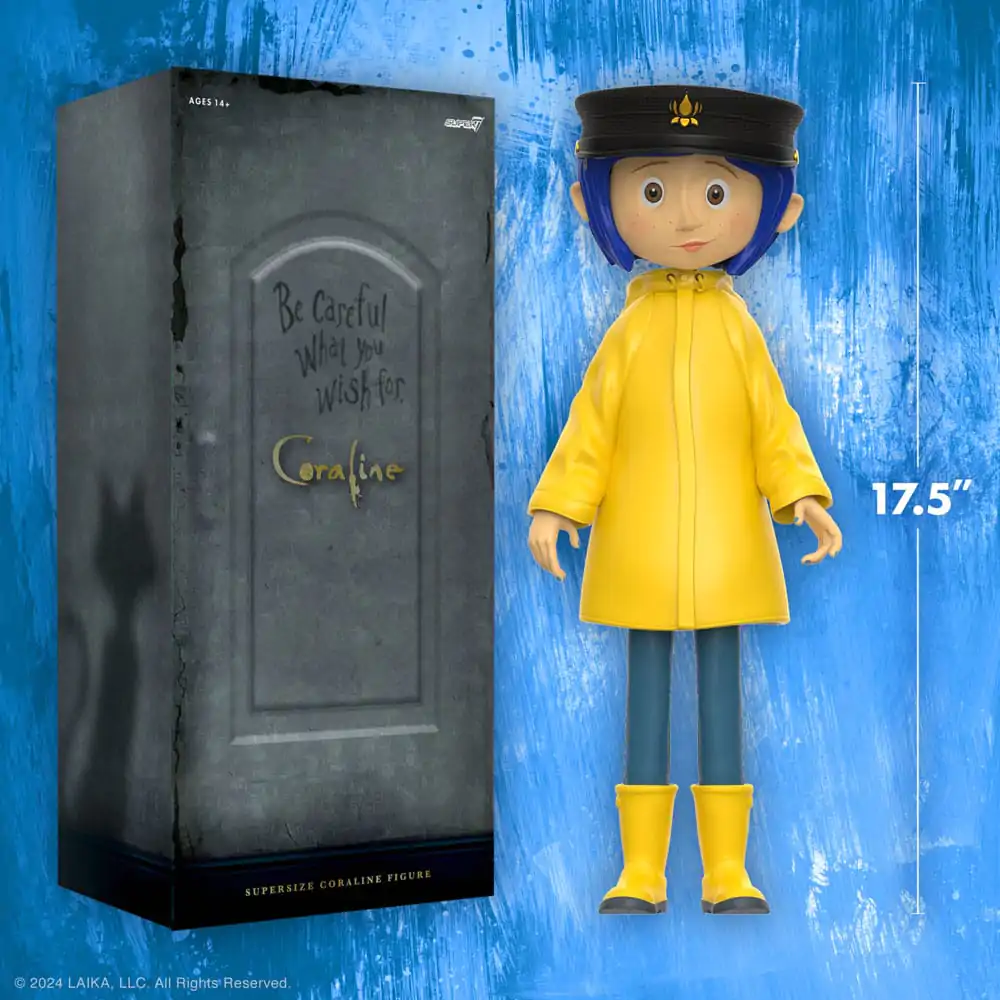 Coraline Supersize Winylowa Figurka Akcji Coraline z Kapeluszem (Button Eyes) 40 cm zdjęcie produktu