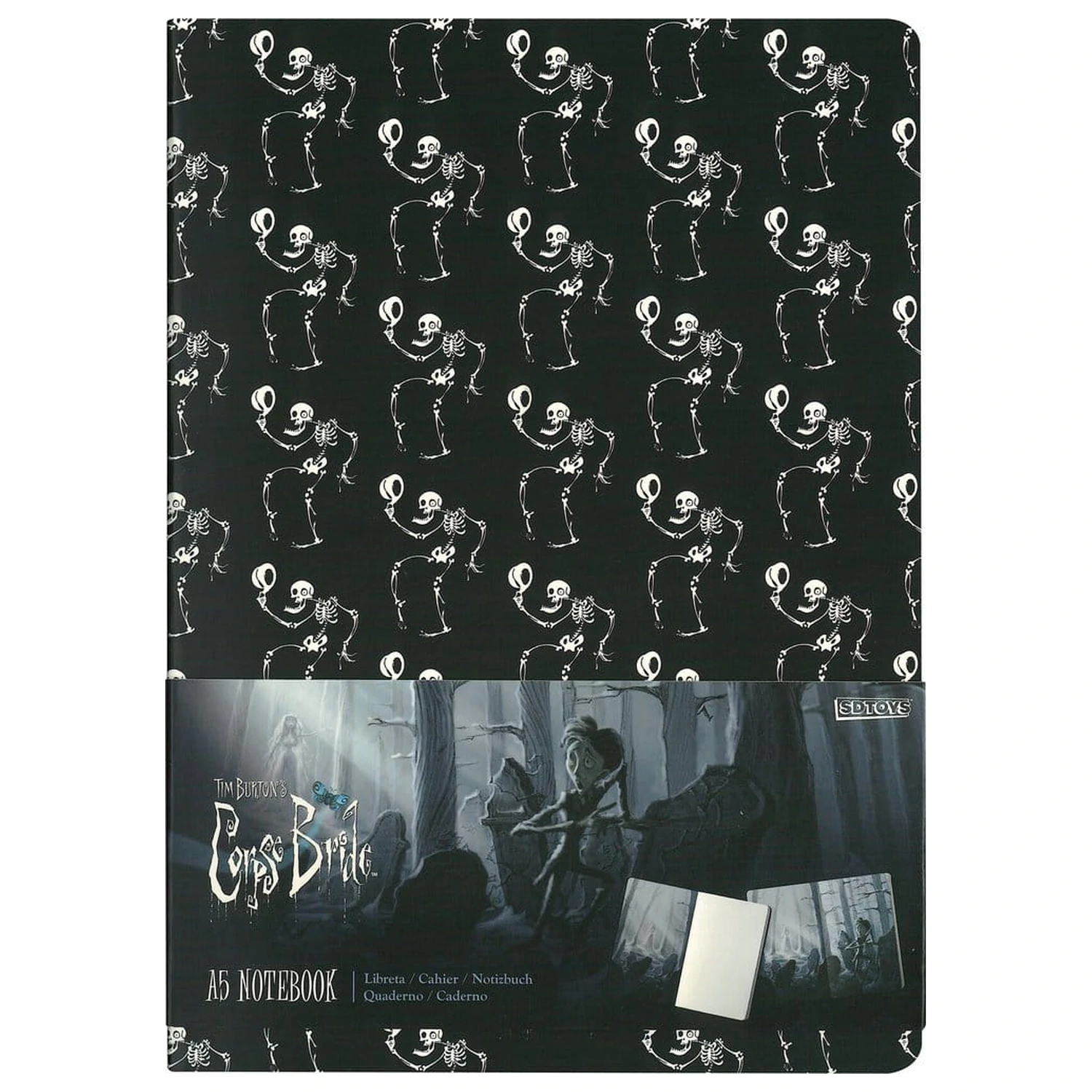 Corpse Bride Notatnik w miękkiej oprawie Skeleton ver. A 21 cm zdjęcie produktu