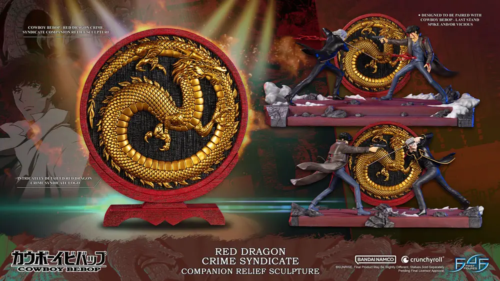 Cowboy Bebop Rzeźba Red Dragon Crime Syndicate Companion płaskorzeźba 35 cm zdjęcie produktu