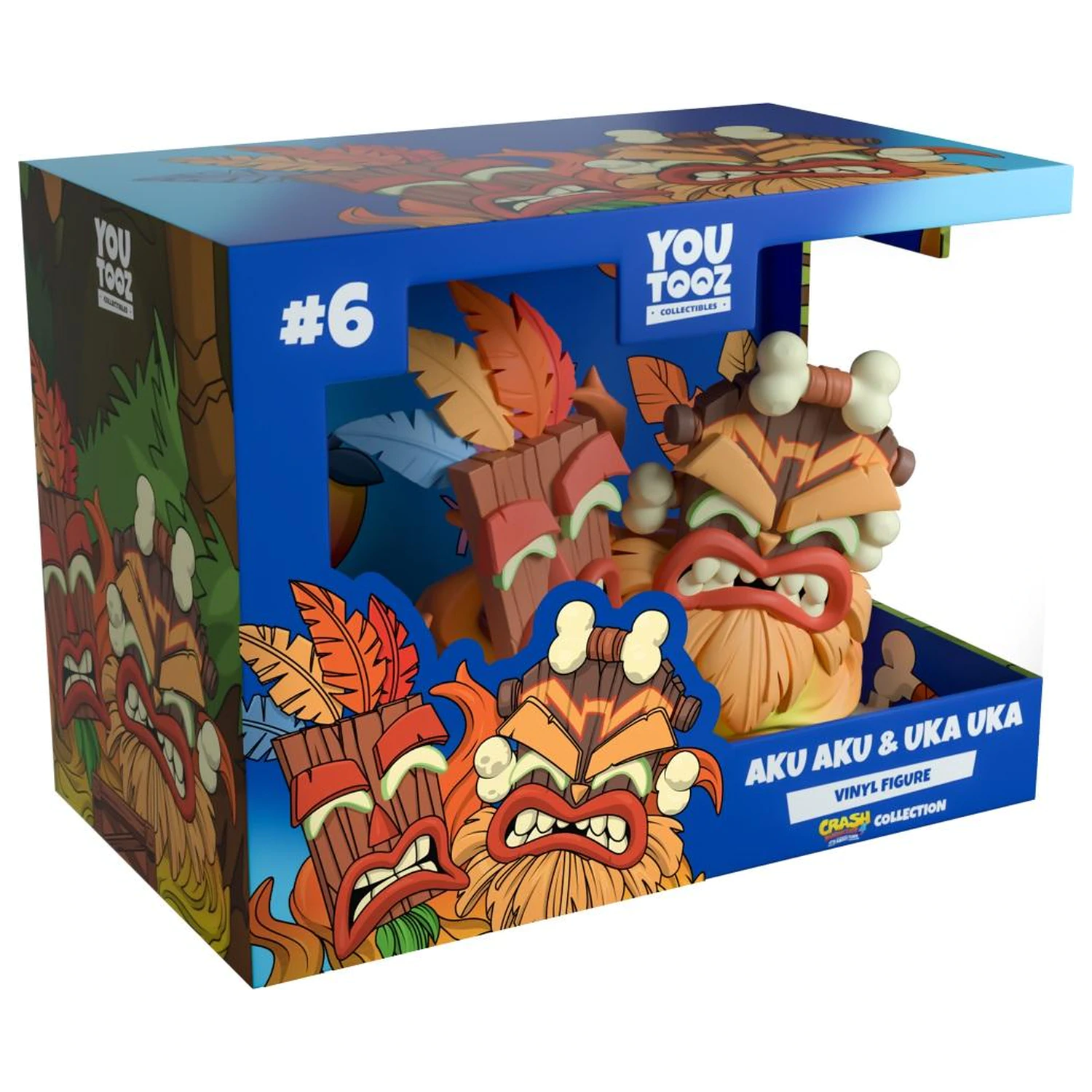 Figurka Crash Bandicoot Aku Aku & Uka Uka 9 cm zdjęcie produktu