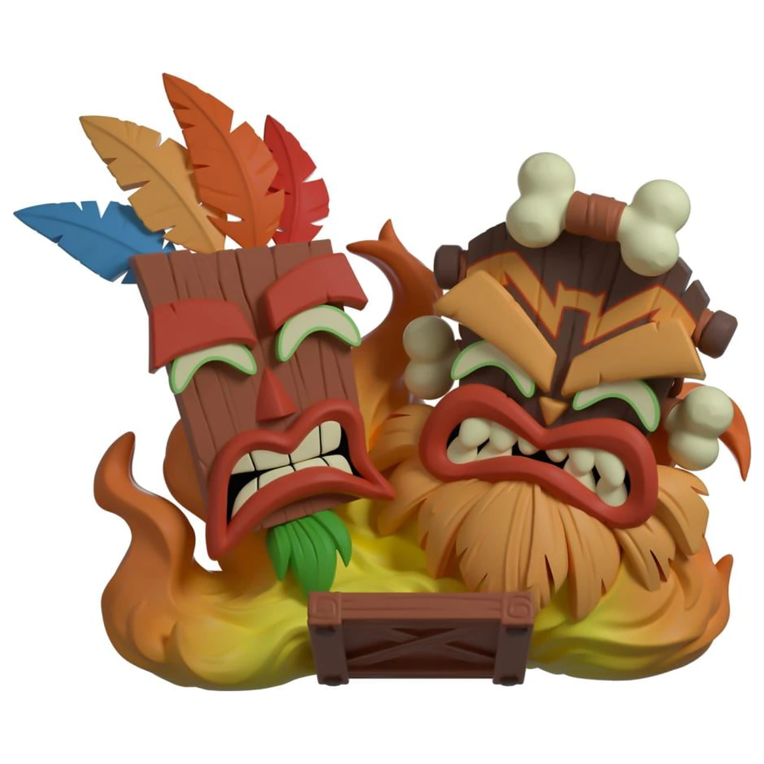 Figurka Crash Bandicoot Aku Aku & Uka Uka 9 cm zdjęcie produktu