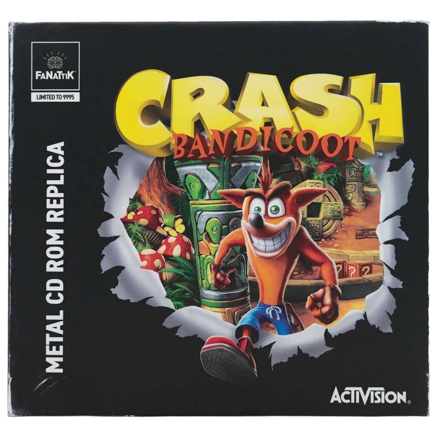 Crash Bandicoot Replika Metal CD-ROM Kolekcjonerska Edycja Limitowana 11 cm zdjęcie produktu