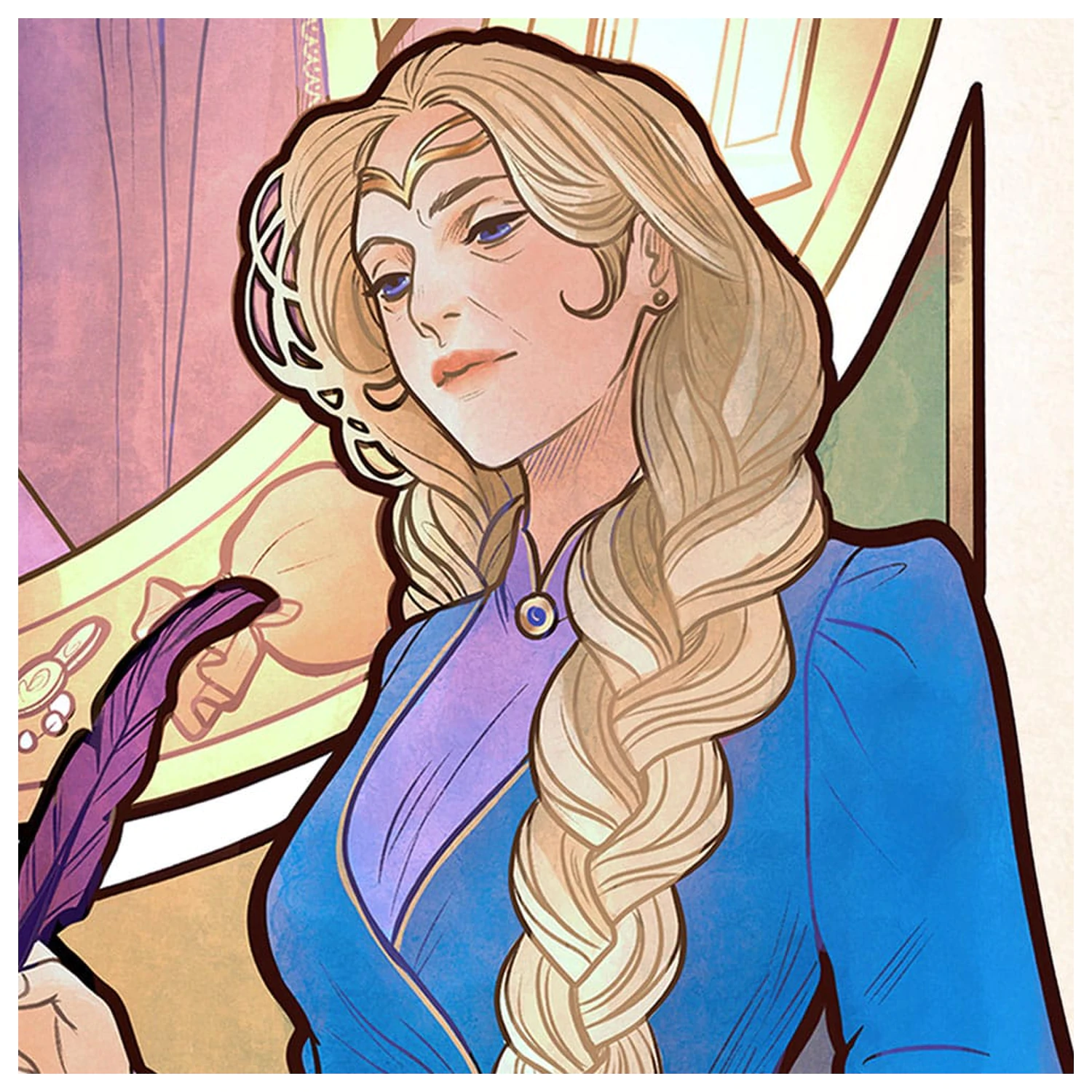Critical Role Plakat Artystyczny Matthew Mercer: Ilustracje Art Nouveau na 10-lecie 46 x 28 cm - bez ramki zdjęcie produktu