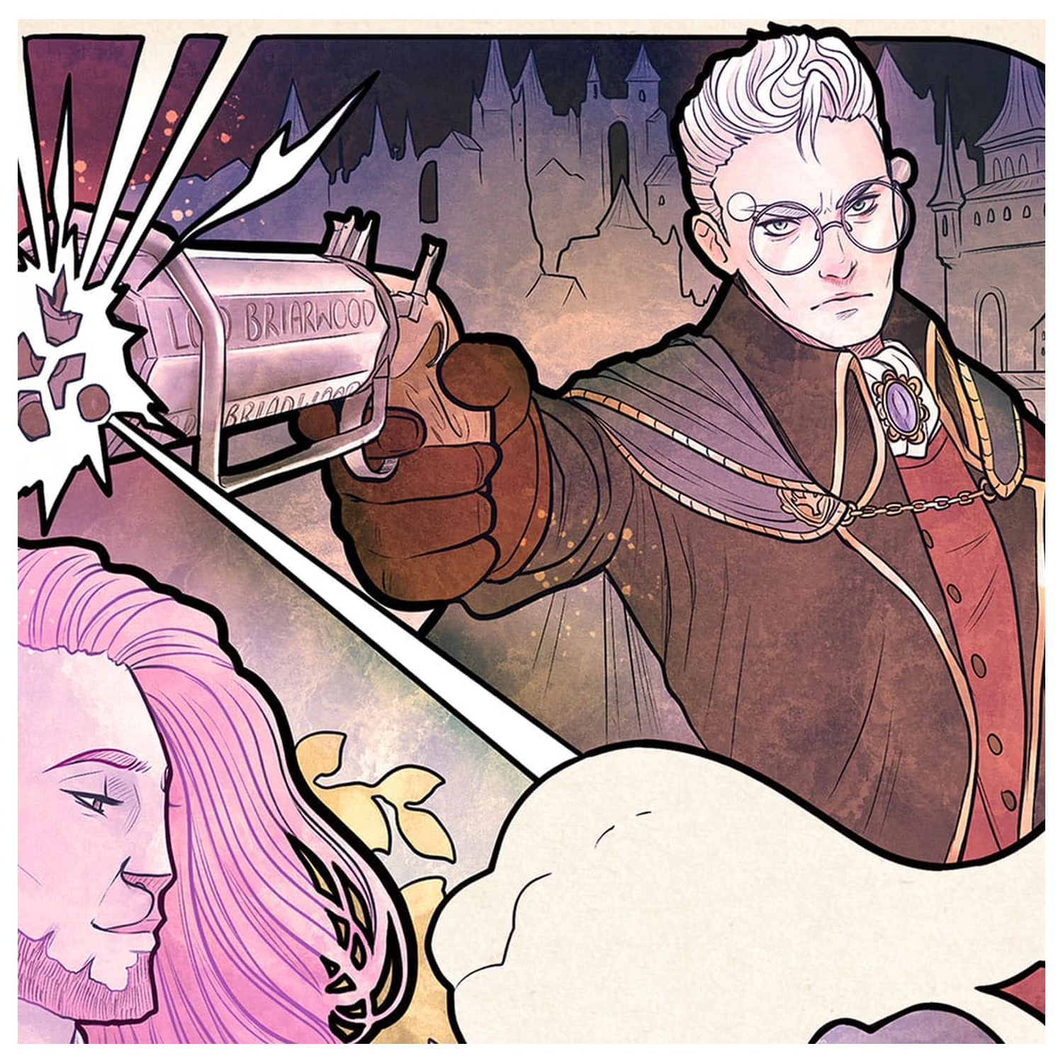 Critical Role Art Print Taliesin Jaffe: Ilustracje Art Nouveau na 10-lecie 46 x 28 cm - bez ramki zdjęcie produktu