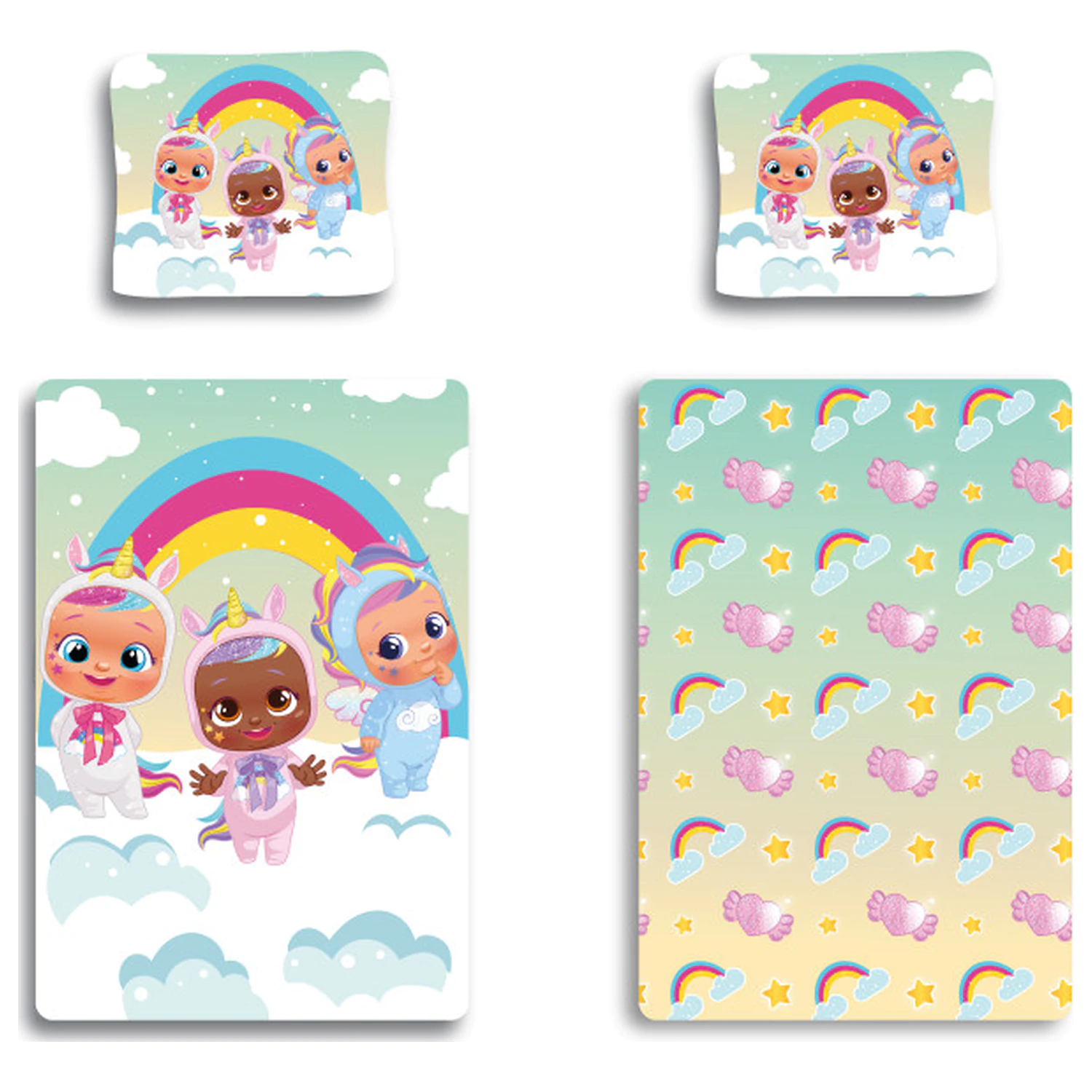 Cry Babies Clouds dziecięca, przedszkolna poszwa na kołdrę zdjęcie produktu