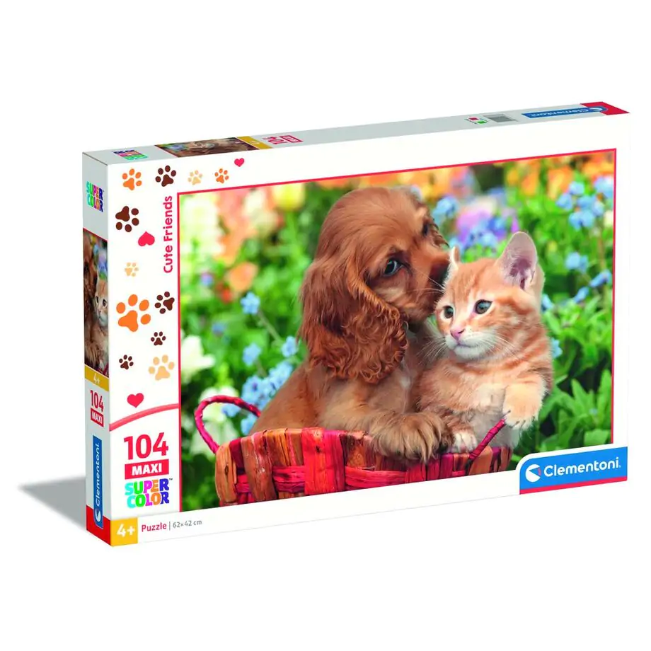 Urocze Przyjaciele maxi puzzle 104 elementy zdjęcie produktu