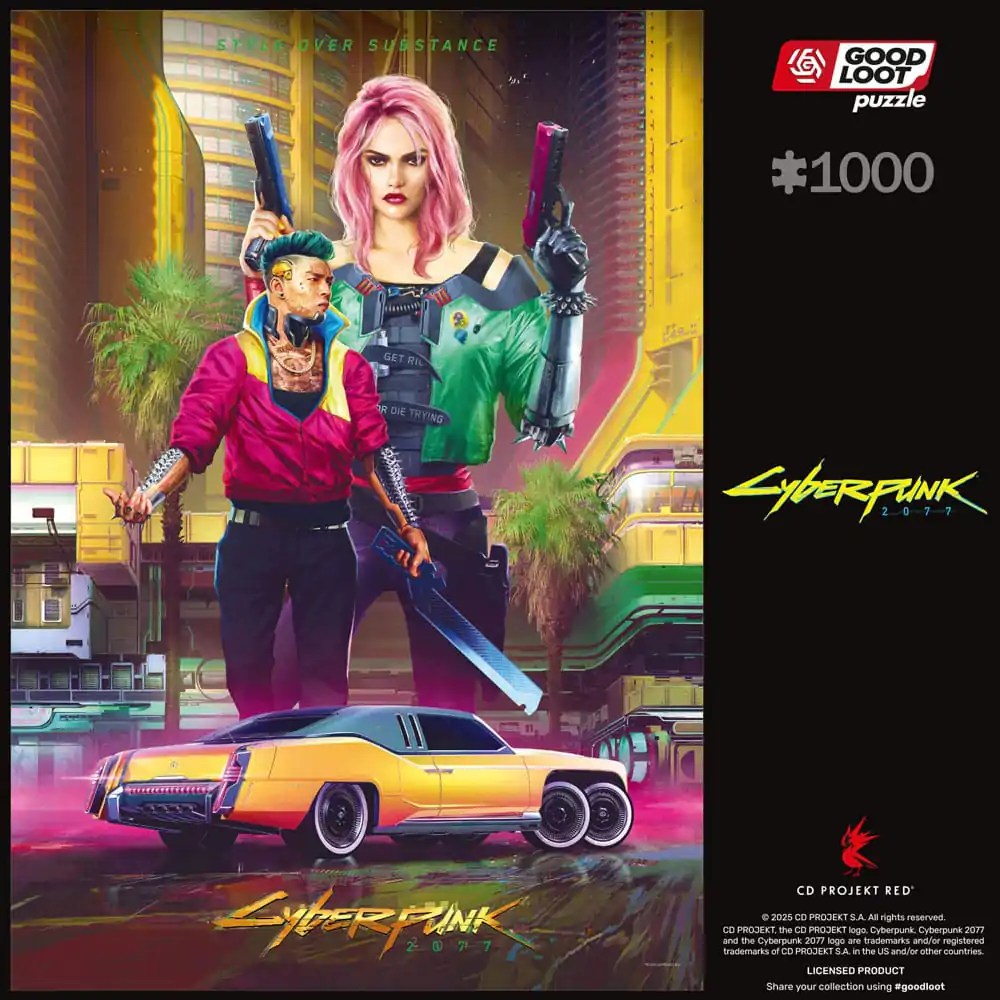 Cyberpunk 2077 Puzzle Styl Kitsch (1000 elementów) zdjęcie produktu