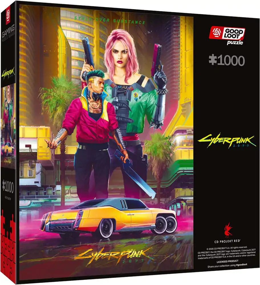 Cyberpunk 2077 Puzzle Styl Kitsch (1000 elementów) zdjęcie produktu