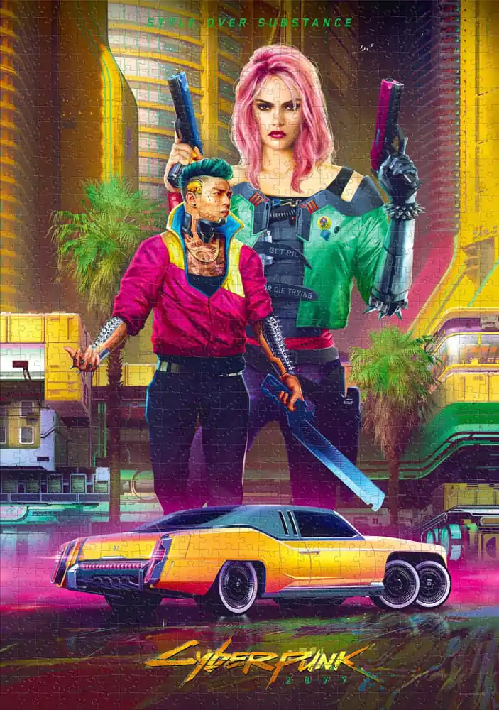 Cyberpunk 2077 Puzzle Styl Kitsch (1000 elementów) zdjęcie produktu