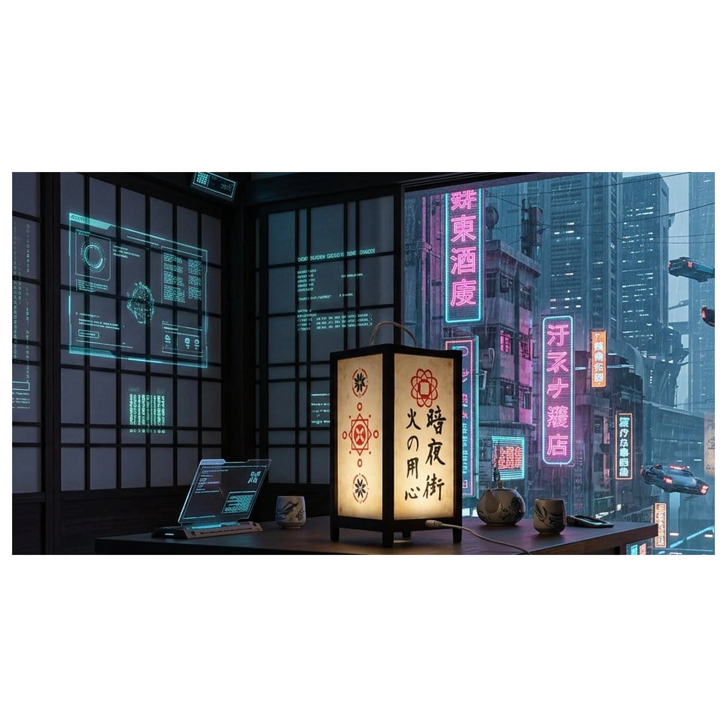 Cyberpunk 2077 Lampion 25 cm zdjęcie produktu