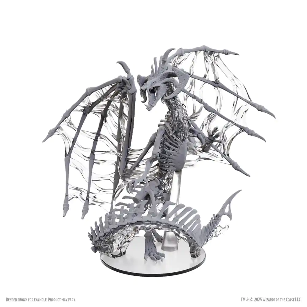 D&D Nolzur's Marvelous Miniatures Niemalowane Miniaturki Czarny Dracolich 30 cm zdjęcie produktu