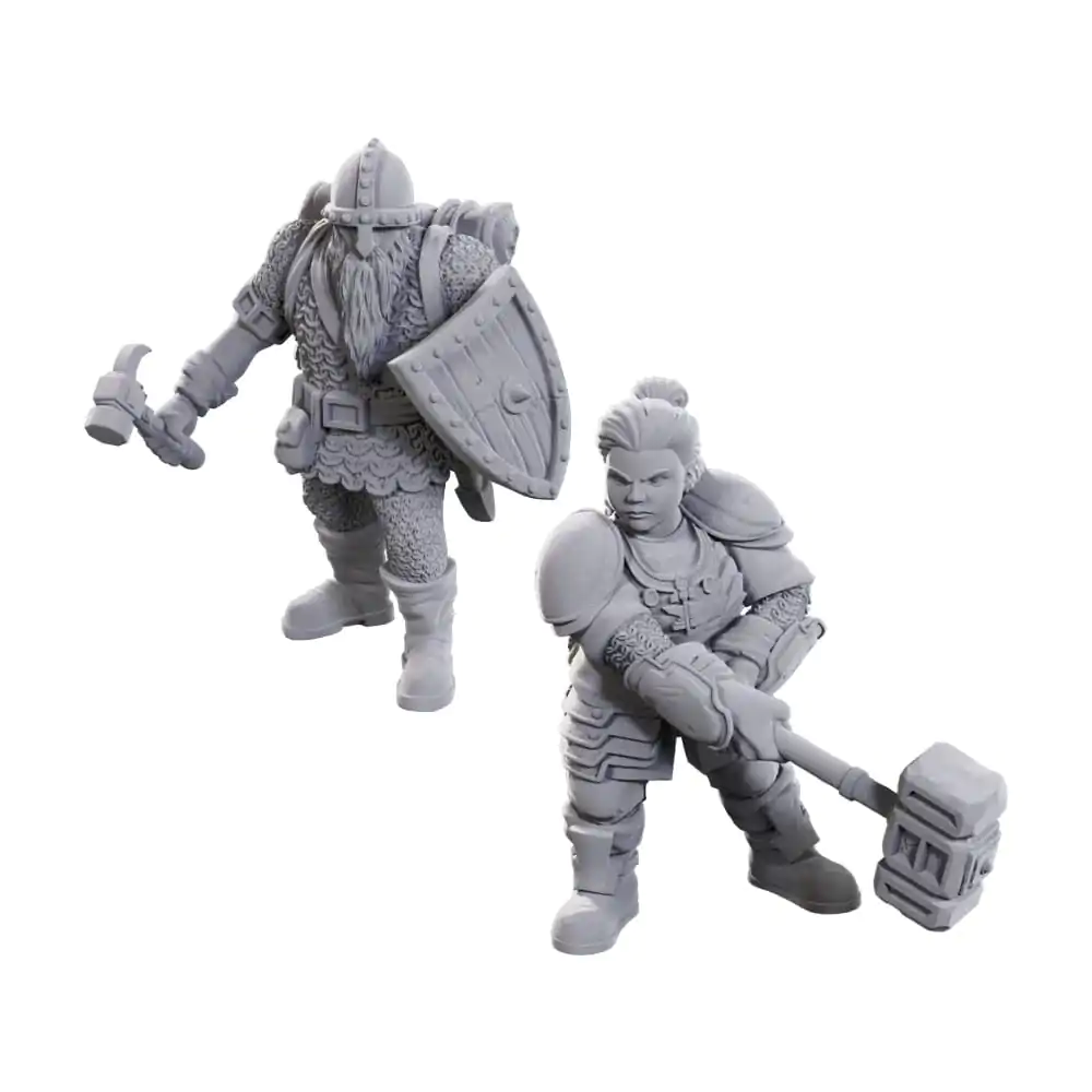 D&D Nolzur's Marvelous Miniatures Niepomalowane Miniaturki 2-Pak 50th Anniversary Krasnoludy zdjęcie produktu