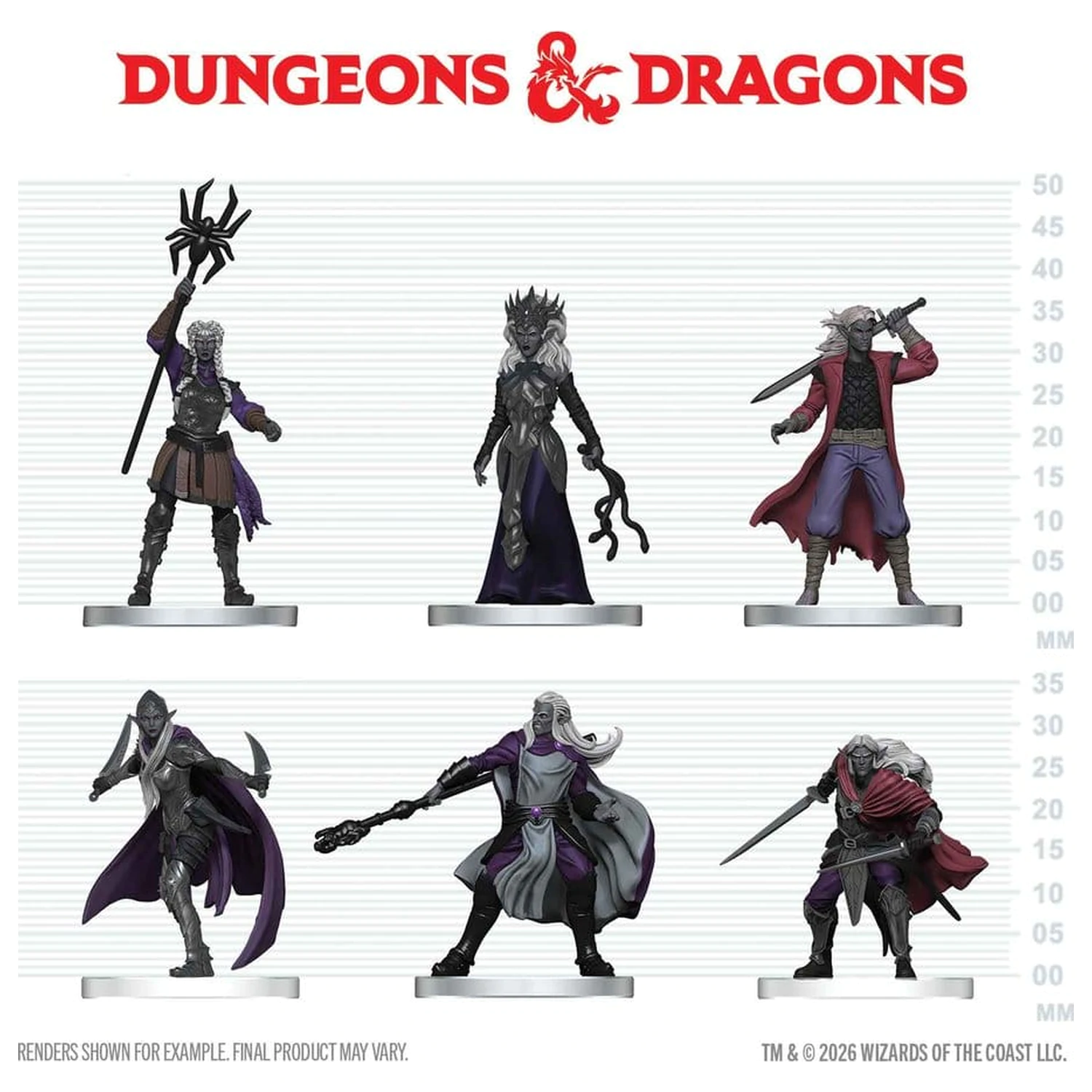 D&D Icons of the Realms Mini Figurki Drow Warband 20 cm zdjęcie produktu