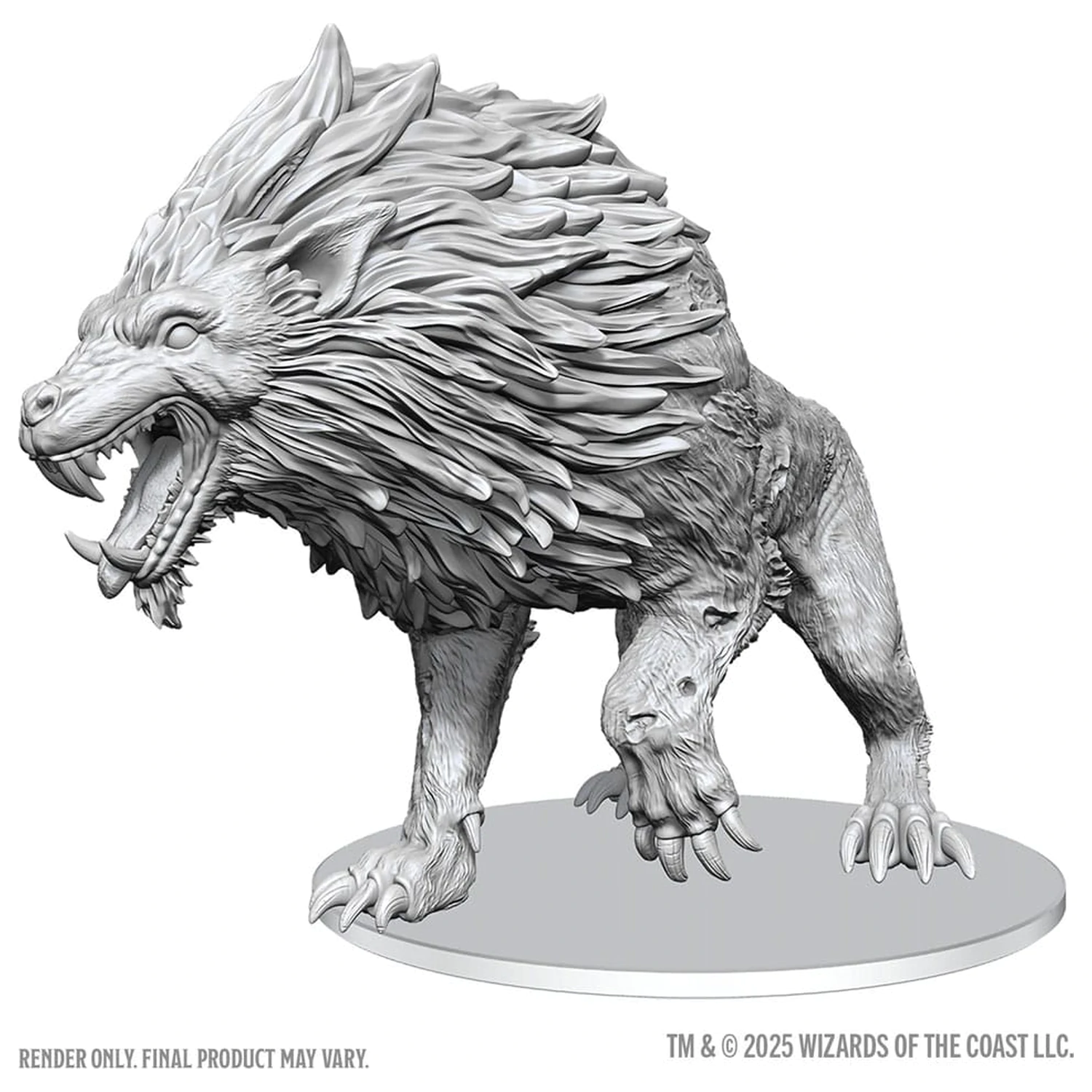 D&D Nolzur's Marvelous Miniatures Niepomalowane Miniatury Dire Worg 11 cm zdjęcie produktu