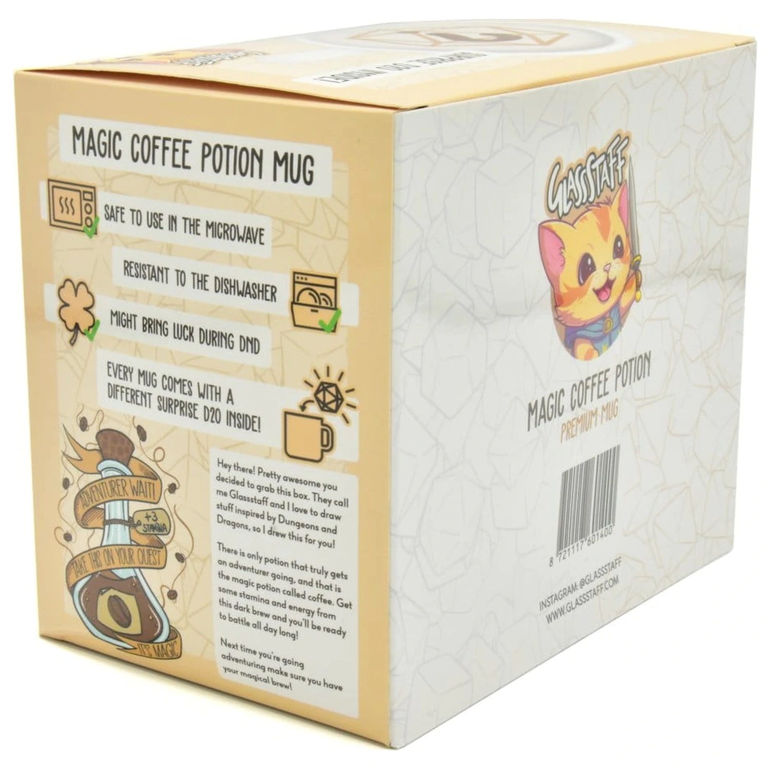 Zestaw Prezentowy Coffee Potion kubek i kość D20 zdjęcie produktu