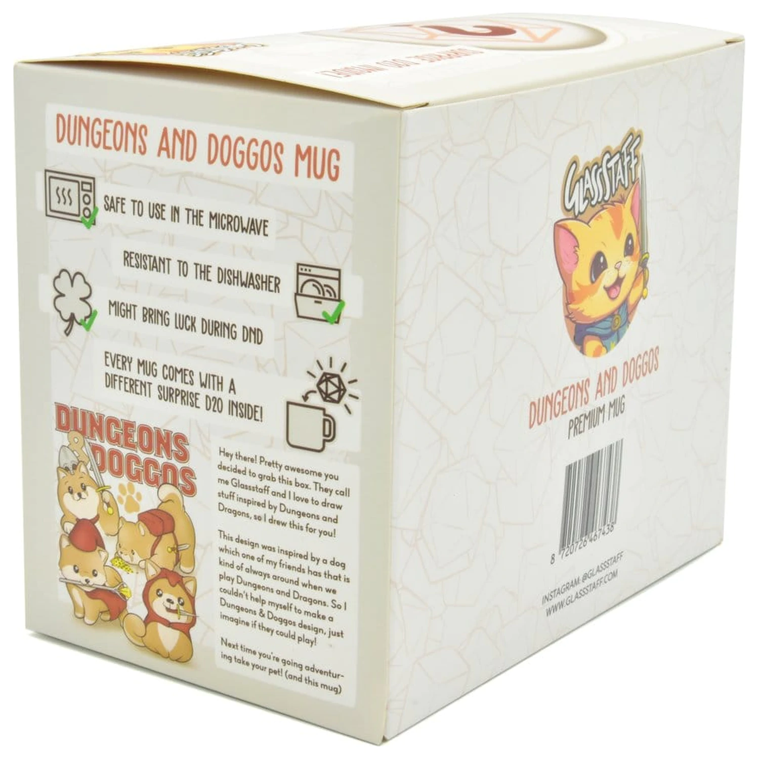 Dungeons & Doggos Gift Set Kubek i Kości D20 zdjęcie produktu