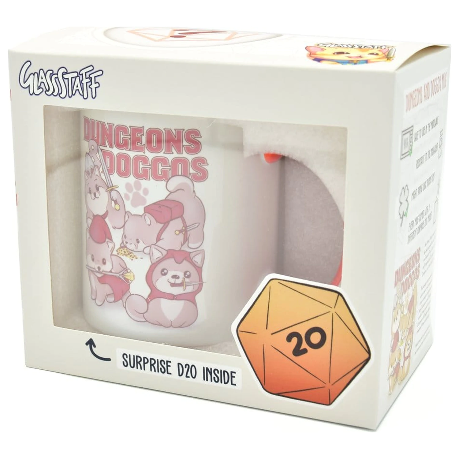 Dungeons & Doggos Gift Set Kubek i Kości D20 zdjęcie produktu