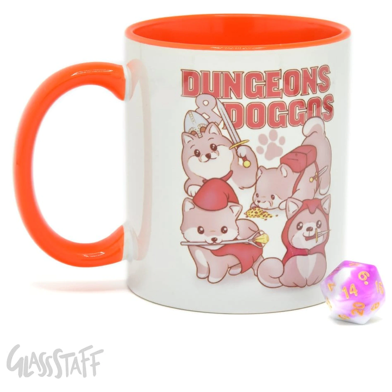 Dungeons & Doggos Gift Set Kubek i Kości D20 zdjęcie produktu