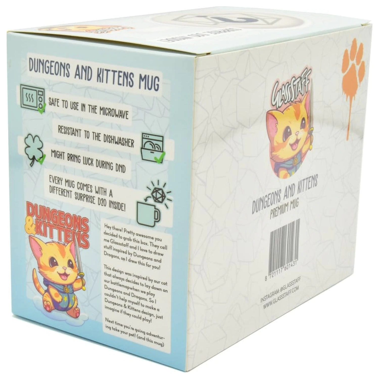 Zestaw Prezentowy Dungeons & Kittens: Kubek i Kostka K20 zdjęcie produktu