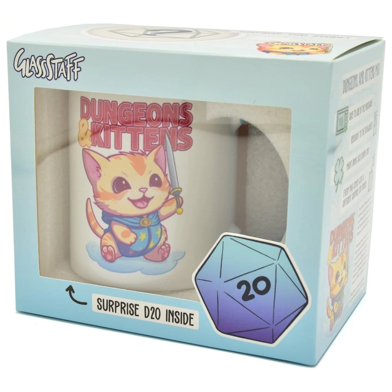 Zestaw Prezentowy Dungeons & Kittens: Kubek i Kostka K20 zdjęcie produktu