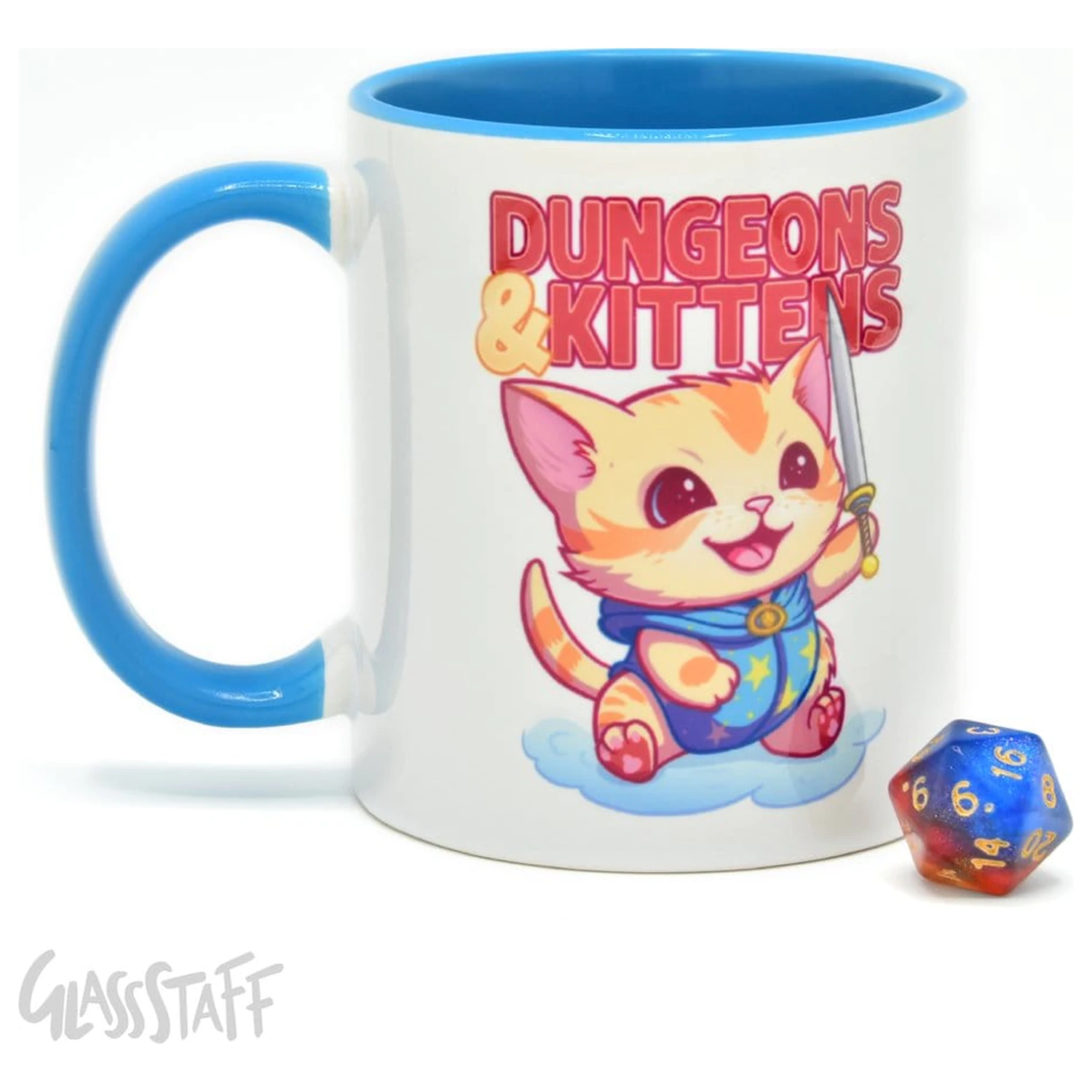 Zestaw Prezentowy Dungeons & Kittens: Kubek i Kostka K20 zdjęcie produktu