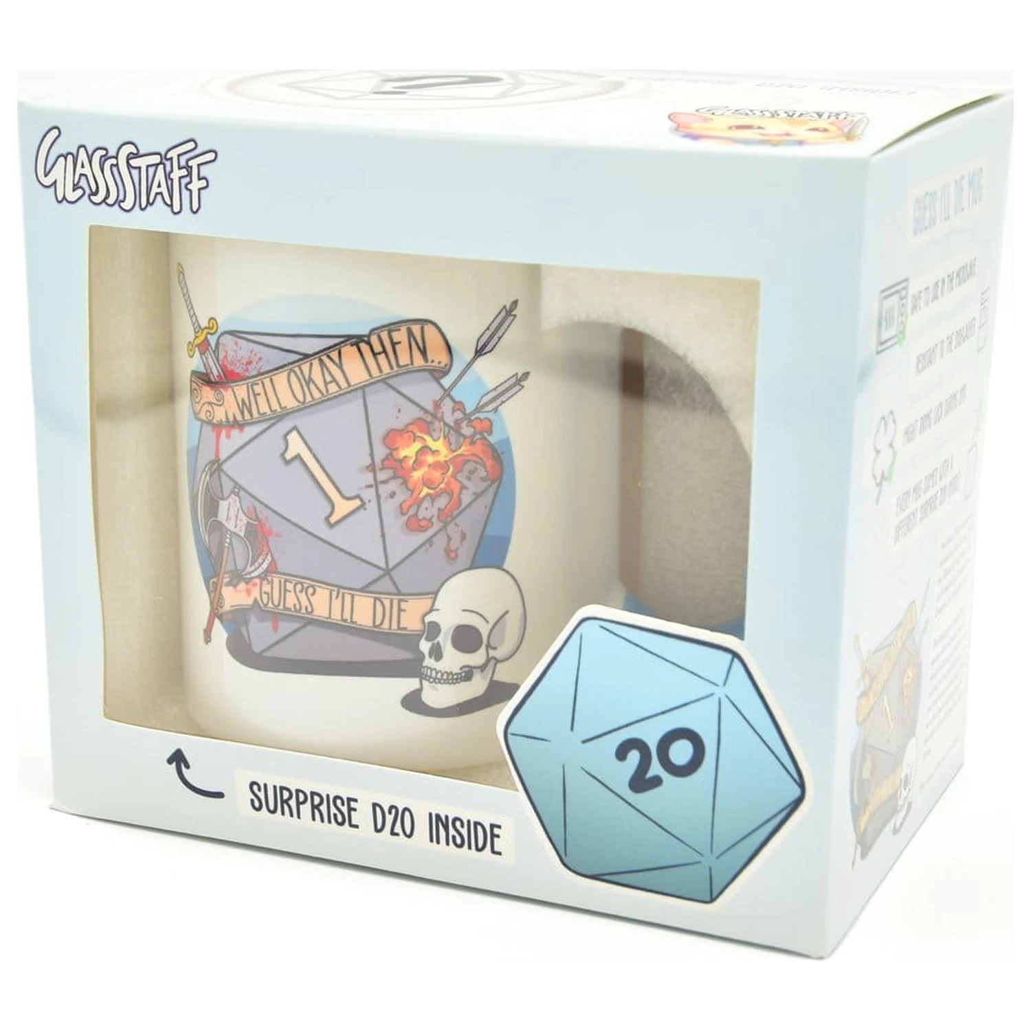 Guess I'll Die Zestaw Prezentowy Kubek i Kości D20 zdjęcie produktu