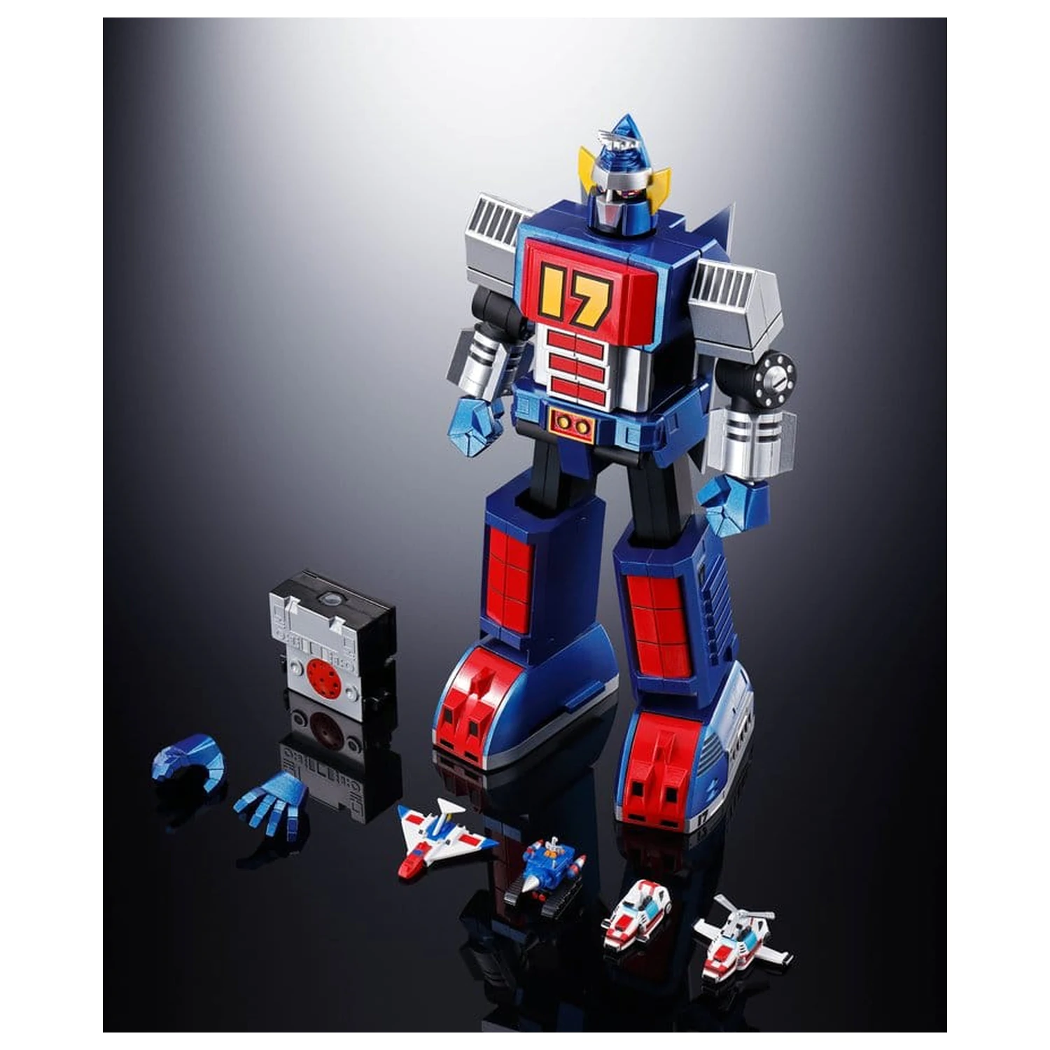 Daitetsujin 17 Soul of Chogokin Diecast Action Figure GX-101S Daitetsujin 17 i 18 Graviton Box 18 cm zdjęcie produktu