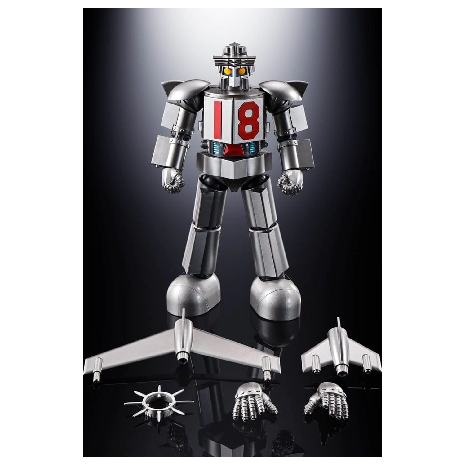 Daitetsujin 17 Soul of Chogokin Diecast Action Figure GX-101S Daitetsujin 17 i 18 Graviton Box 18 cm zdjęcie produktu