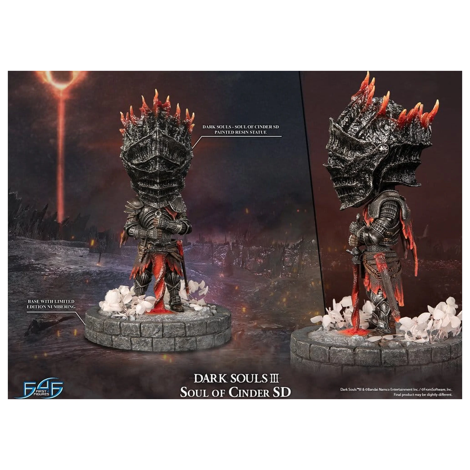 Dark Souls III Żywiczna Statuetka Soul of Cinder SD 22 cm zdjęcie produktu