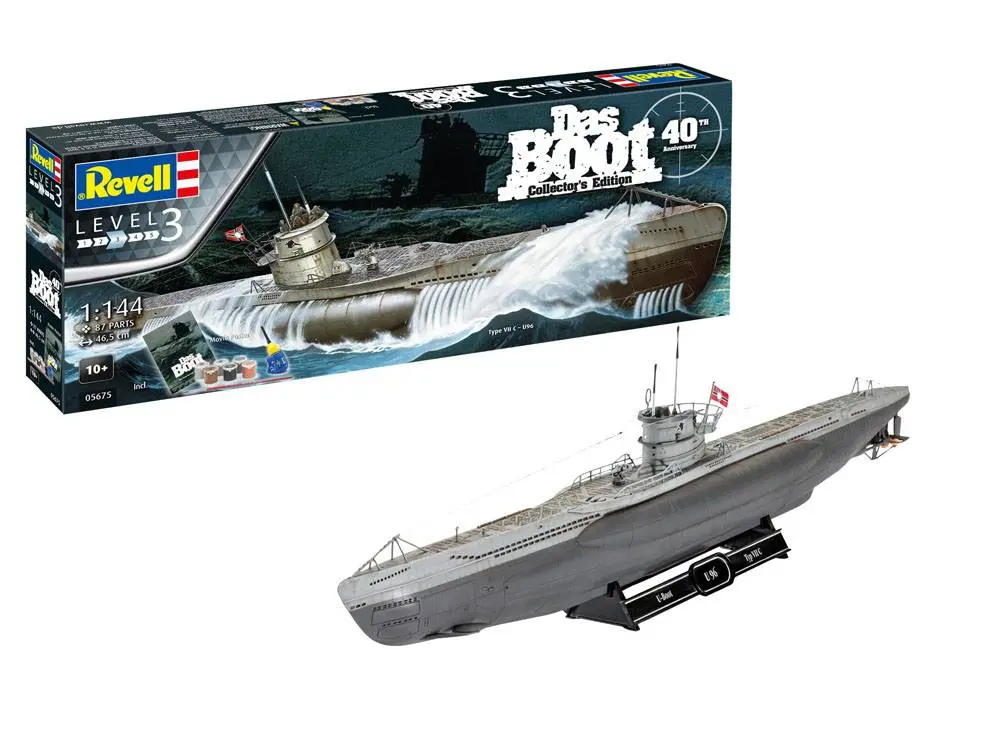 Zestaw Upominkowy Modelu "Das Boot" 1/144 U-Boot U96 Typ VII C 40th Anniversary 46 cm zdjęcie produktu