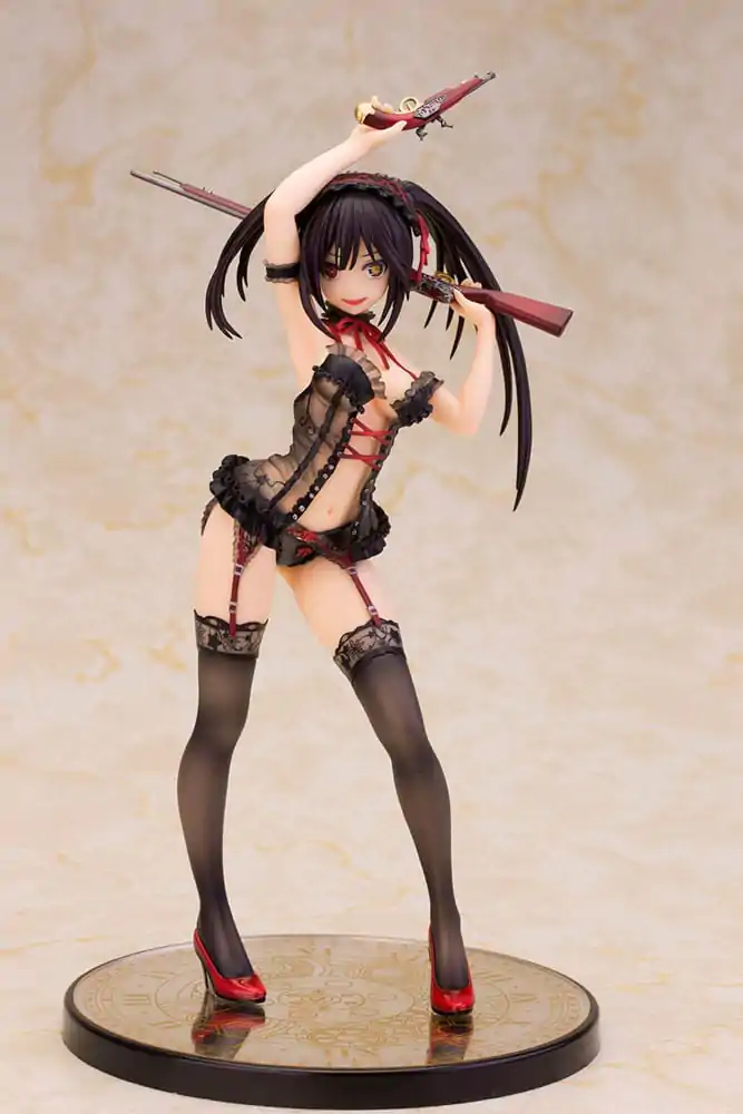 Date A Live Statue 1/7 Kurumi Tokisaki Lingerie Ver. Black Special Edition 24 cm Figurka zdjęcie produktu