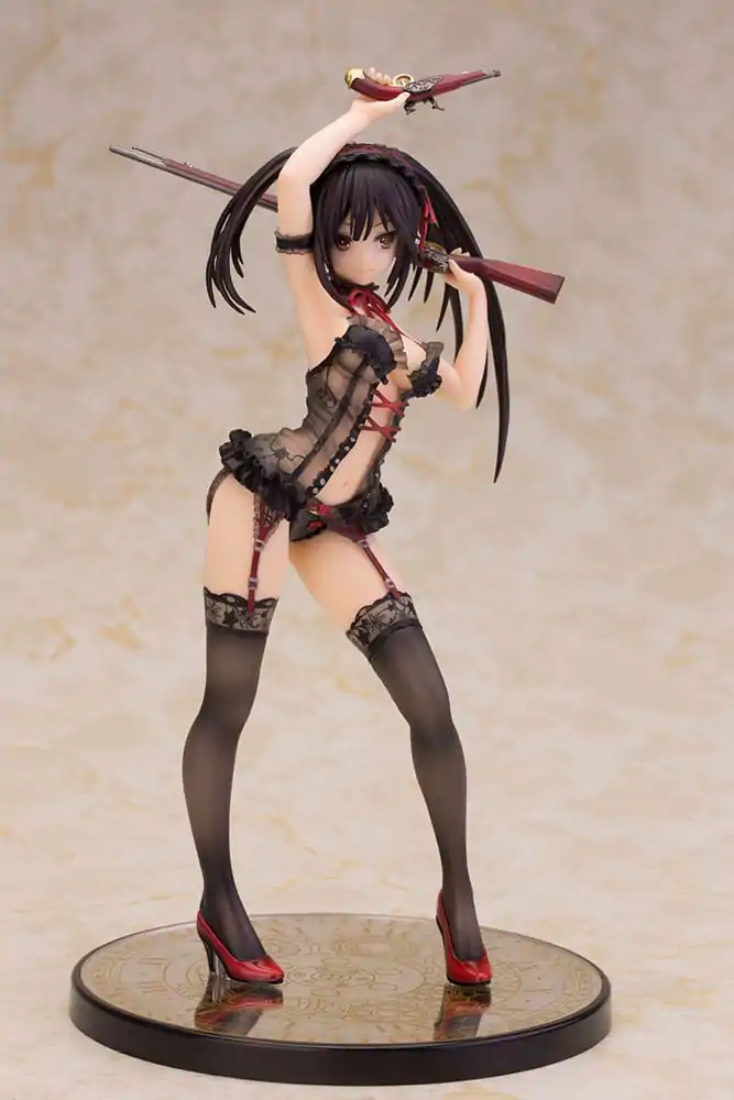 Date A Live Statue 1/7 Kurumi Tokisaki Lingerie Ver. Black Special Edition 24 cm Figurka zdjęcie produktu